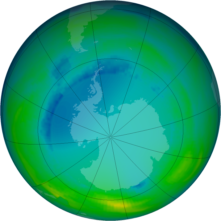 Ozone Map 1992-07-31